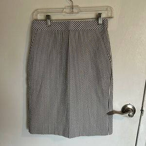 J. Crew XS stripe pencil skirt
